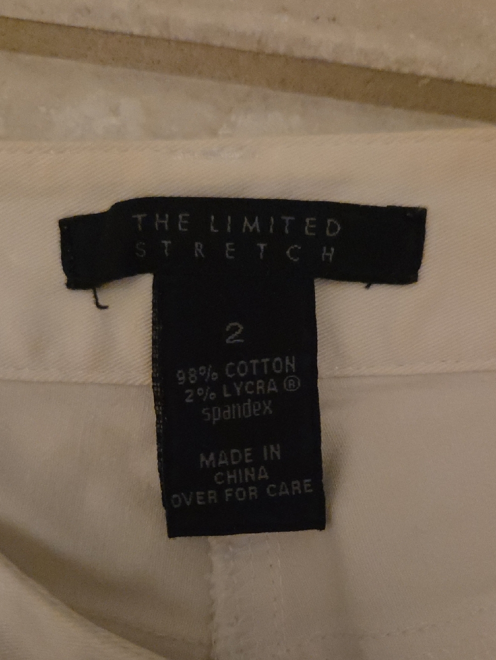 The Limited White Stretch Denim Skirt